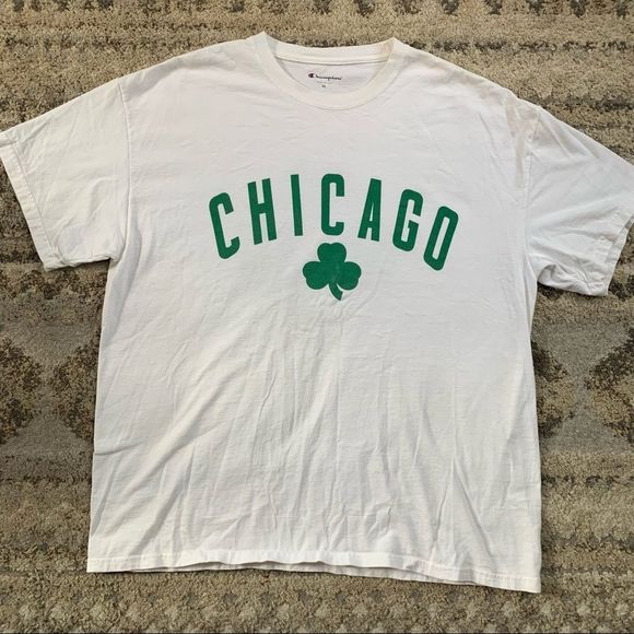 Champion x Chicago Cubs Lucky Cloverleaf T-Shirt XL - Picture 2 of 6